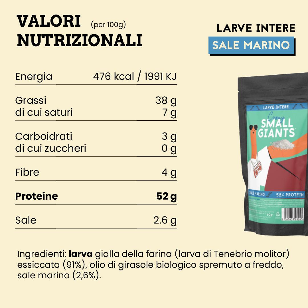 INSETTI INTERI - 57% PROTEINE