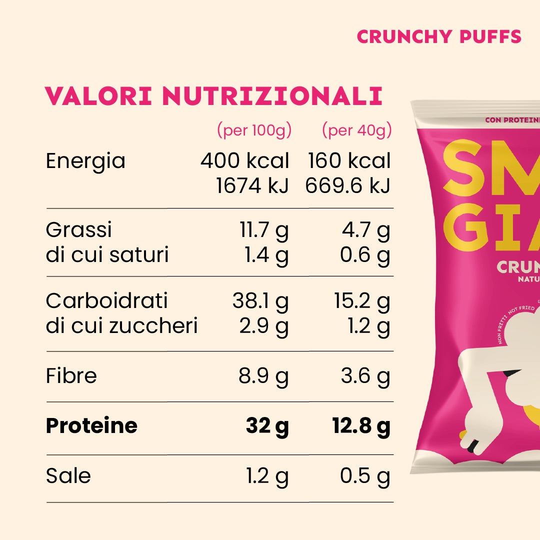 PATATINE PROTEICHE CRUNCHY PUFFS