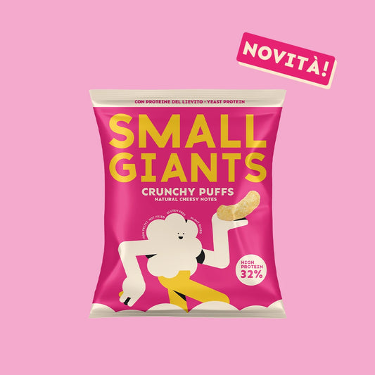 CRUNCHY PUFFS CON PROTEINE DEL LIEVITO - 32% PROTEINE
