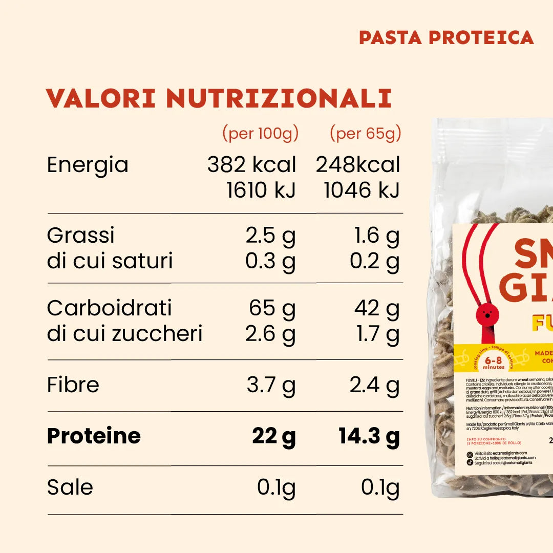 PASTA DI GRILLO PROTEICA