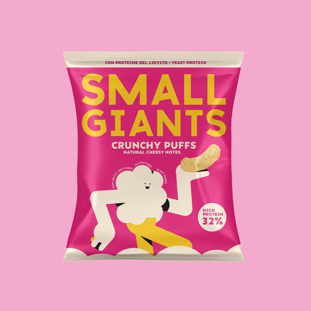 CRUNCHY PUFFS CON PROTEINE DEL LIEVITO - 32% PROTEINE